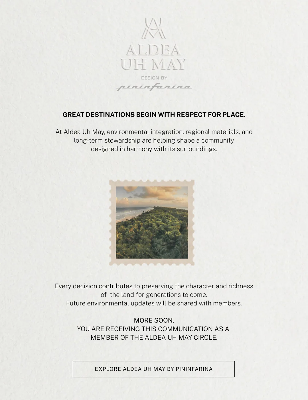 Aldea Uh May email artwork with landscape image